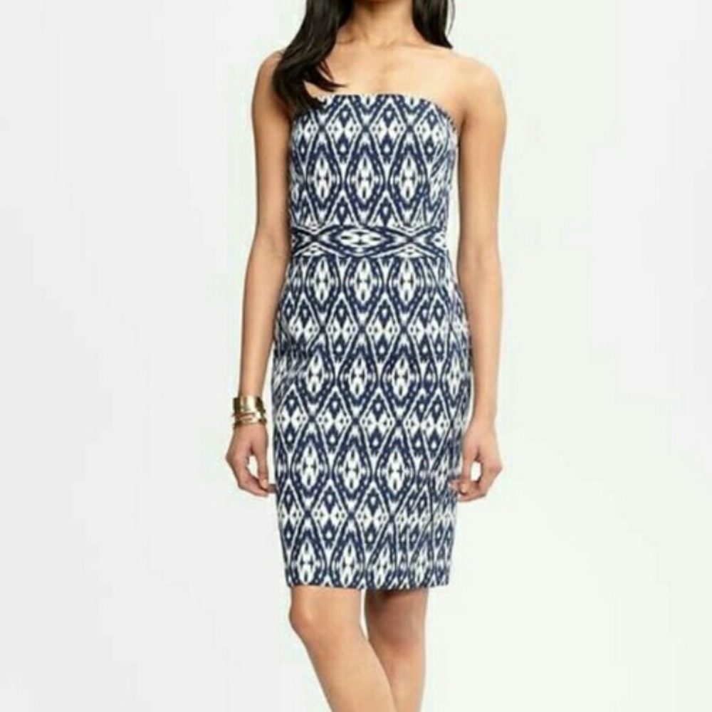 Banana Republic Strapless Midi Dress